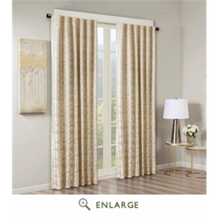 SUN SMART 50 x 95 in. Cassius Jacquard Total Blackout Panel; Gold SS40-0005